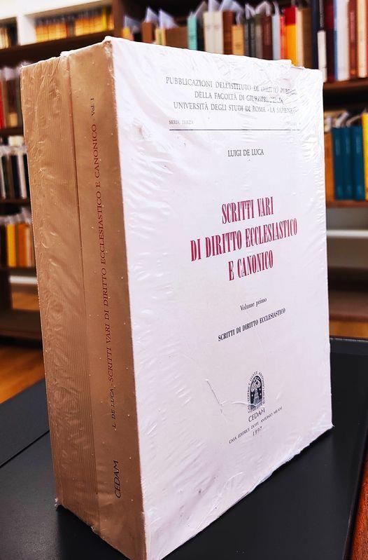 Scritti vari di diritto ecclesiastico e canonico - Luigi De Luca - copertina