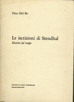 Le iscrizioni di Stendhal : elzeviri del tempo