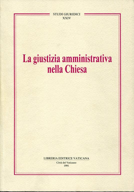 giustizia amministrativa nella Chiesa - copertina