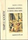 Filosofia estetica e critica dell'arte - Mario Corda - copertina