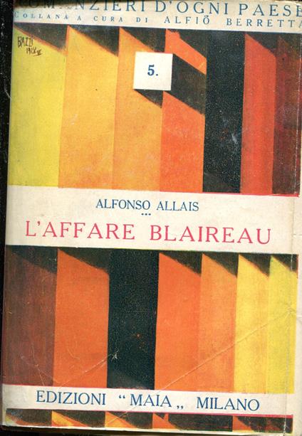L' affare Blaireau - Alphonse Allais - copertina