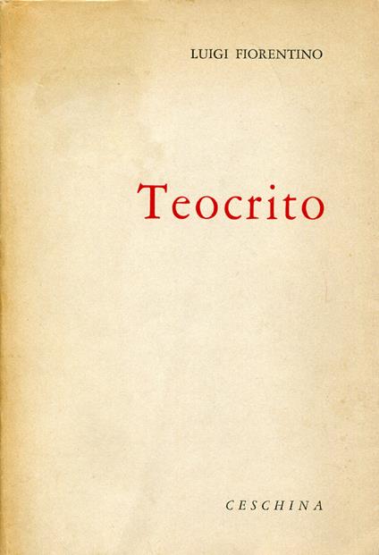 Teocrito - copertina