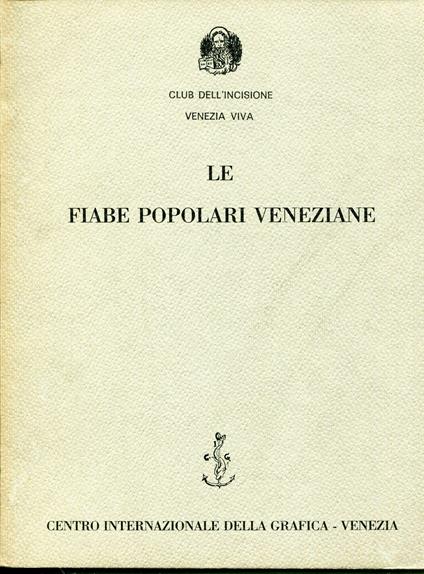 Le fiabe popolari veneziane, catalogo - copertina