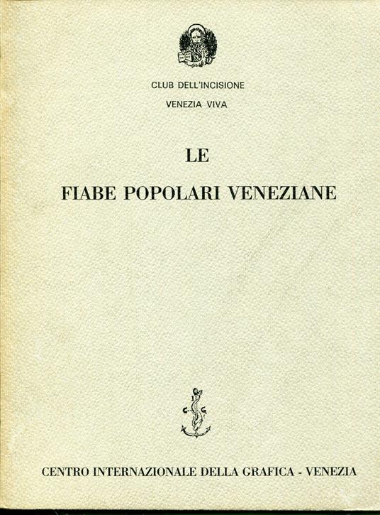 Le fiabe popolari veneziane, catalogo - copertina