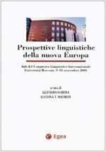 Atti del Congresso linguistico internazionale (Università Bocconi, 9-10 novembre 2001)