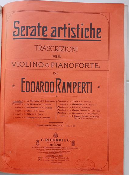 Spartiti musicali - copertina