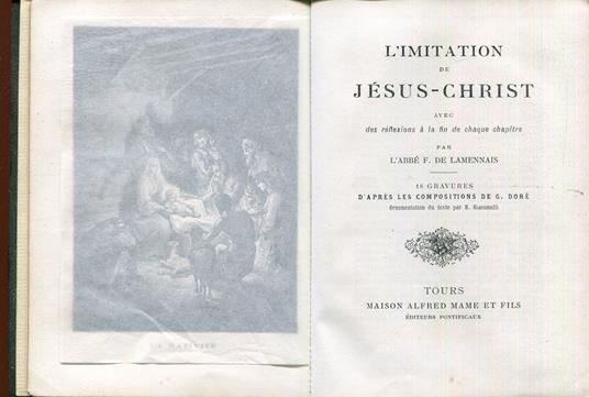 L' Imitation De Jesus Christ - Avec Des Reflexions A La Fin De Chaque Chapitre - copertina