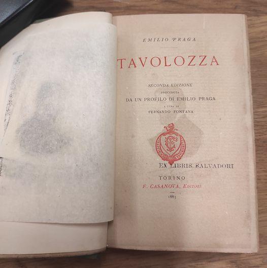 Tavolozza, 2. ed. preceduta da un profilo di Emilio Praga