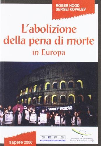 L' abolizione della pena di morte in Europa - P. Salerno,P. Salerno - copertina