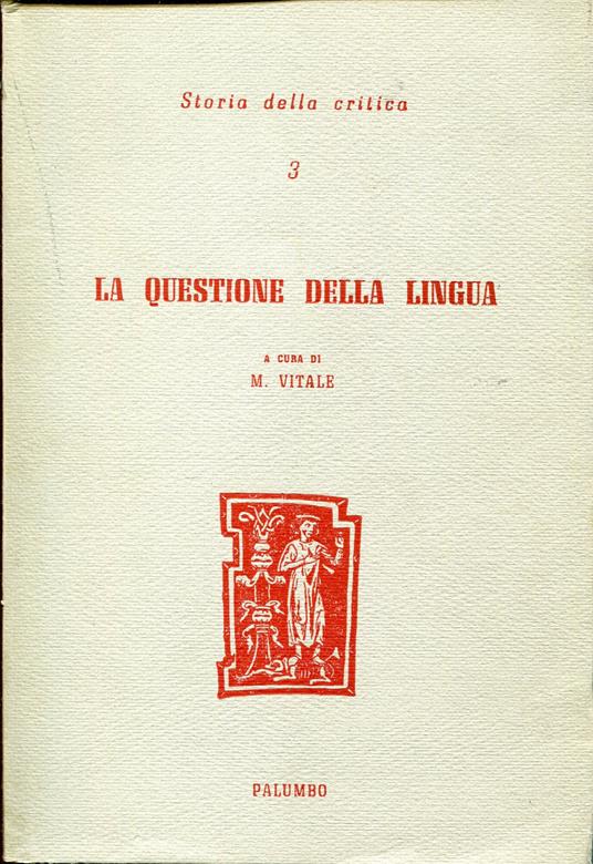 La questione della lingua - Maurizio Vitale - copertina