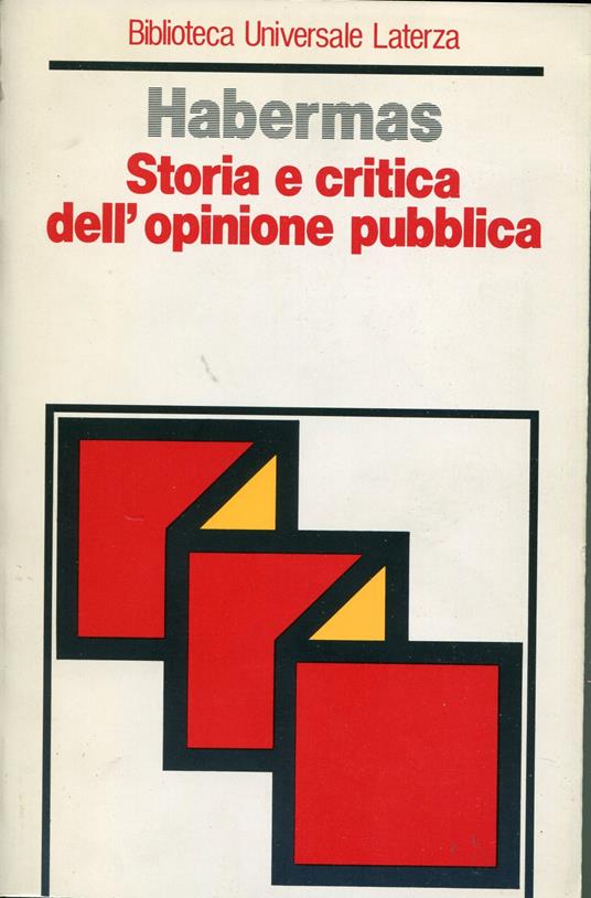 Storia e critica dell'opinione pubblica - Jürgen Habermas - copertina
