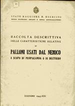 Raccolta descrittiva delle caratteristiche relative ai palloni usati dal nemico a scopo di propaganda e di disturbo
