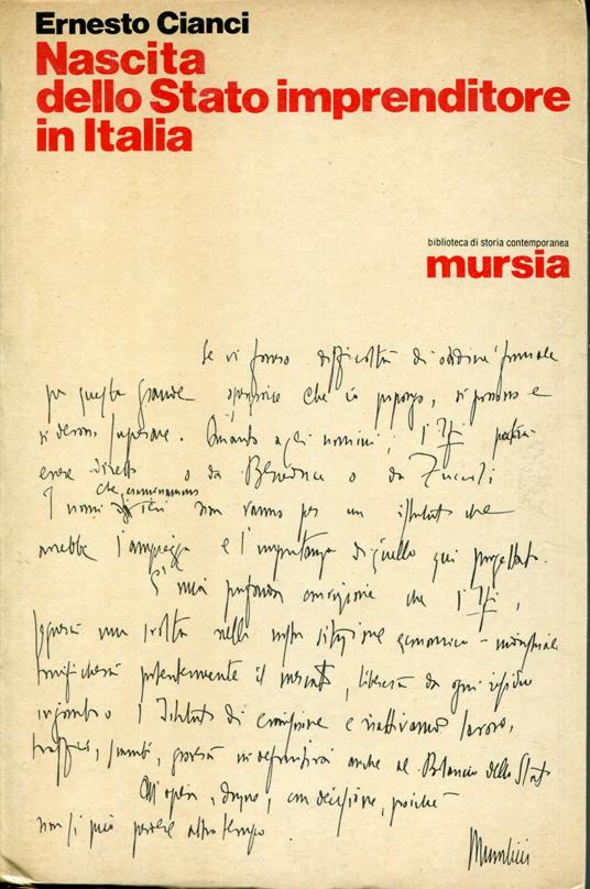 Nascita dello stato imprenditore in Italia - Ernesto Cianci - copertina