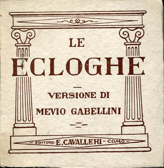 Le Ecloghe di Virgilio - copertina
