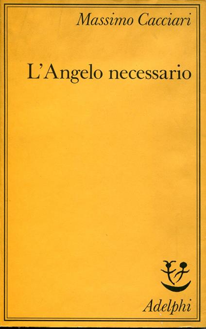 L' angelo necessario - Massimo Cacciari - copertina