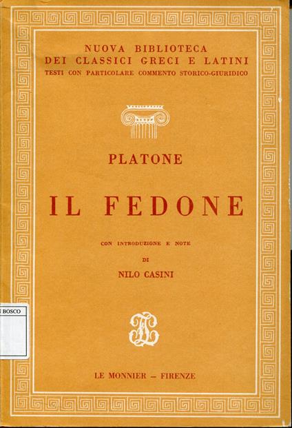 Il Fedone - copertina