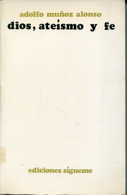 Dios, ateismo y fe - copertina