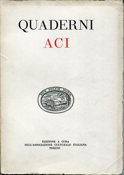 Quaderni ACI: un'attrice del risorgimento: Adelaide Ristori - Corrado Tumiati - copertina