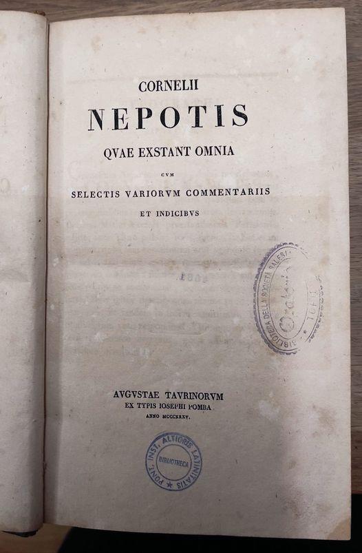 Cornelii Nepotis quae exstant omnia : cum selectis variorum commentariis et indicibus