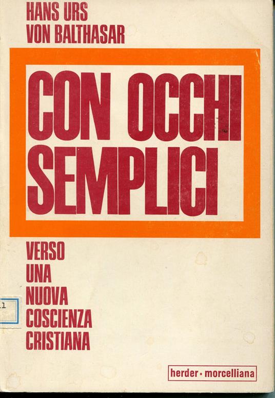 Con occhi semplici : verso una nuova coscienza cristiana - copertina