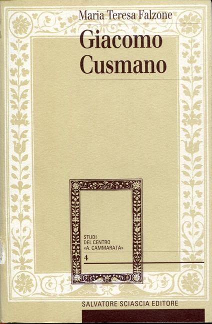 Giacomo Cusmano - copertina