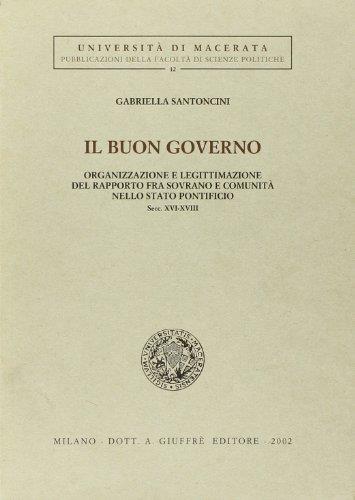 Buon governo - copertina