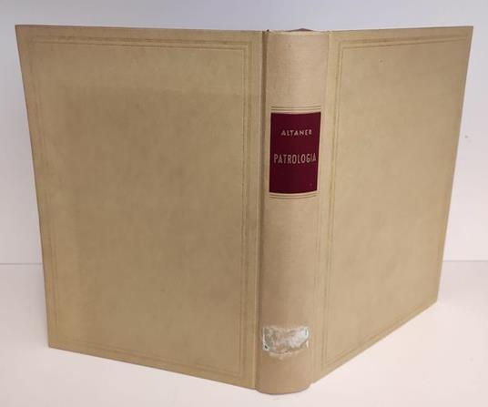 Patrologia - Berthold Altaner - copertina