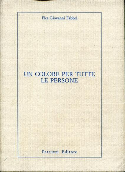 Un colore per tutte le persone - copertina