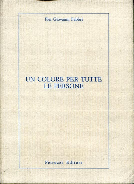 Un colore per tutte le persone - copertina