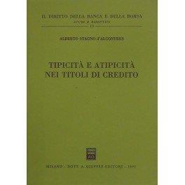 Tipicità e atipicità nei titoli di credito - copertina