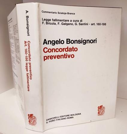 Del concordato preventivo : art. 160-186 - copertina
