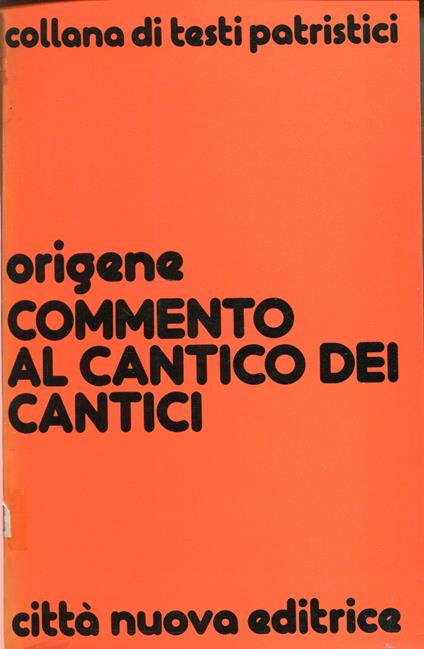 Commento al Cantico dei cantici - copertina