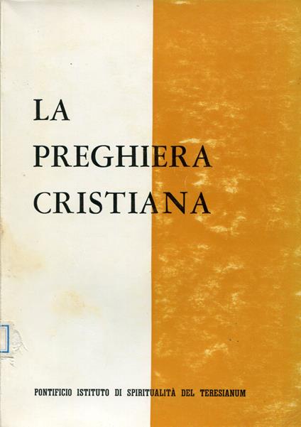 La preghiera cristiana - copertina