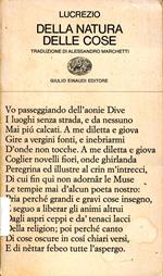 Della natura delle cose