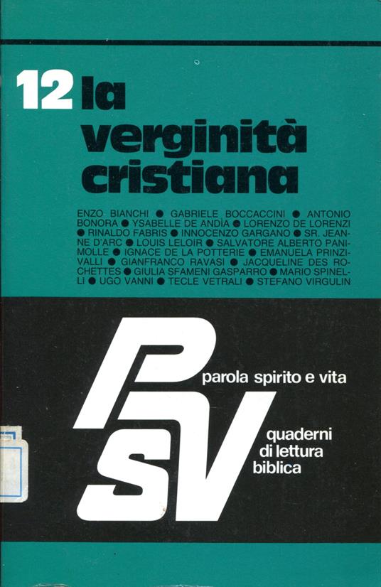 La verginità cristiana - copertina