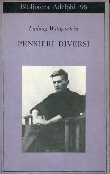 Pensieri diversi, a cura di Georg Henrik von Wright, con la collaborazione di Heikki Nyman edizione italiana a cura di Michele Ranchetti - Ludwig Wittgenstein - copertina