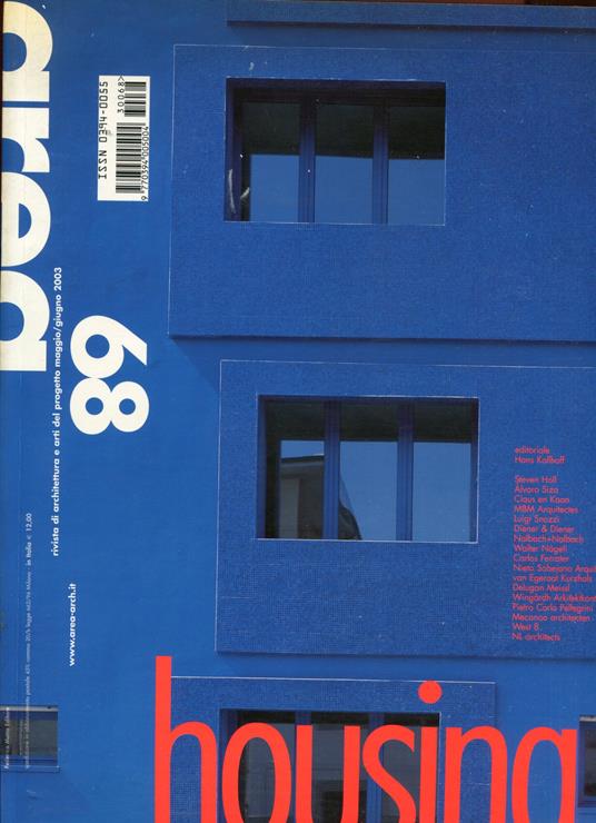 Area 68. Rivista di architettura e art del progetto. gennaio-febbraio 2004. Housing - copertina