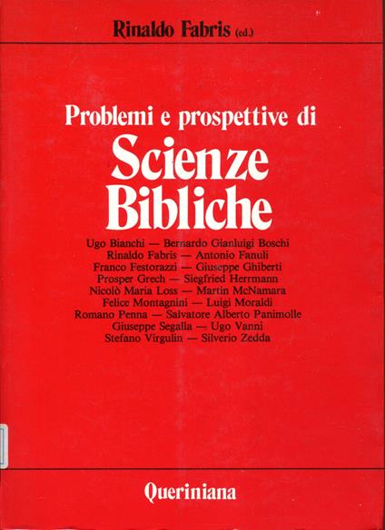 Problemi e prospettive di scienze bibliche - copertina