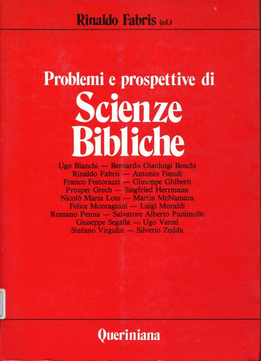 Problemi e prospettive di scienze bibliche - copertina