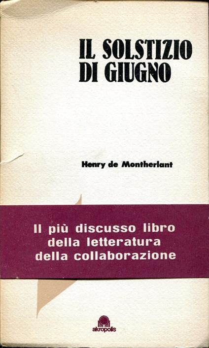 Il Solstizio di Giugno. A cura di Claudio Vinti - copertina