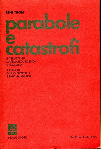 Parabole e catastrofi - René Thom - copertina