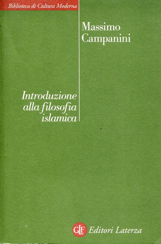 Introduzione alla filosofia islamica - Massimo Campanini - copertina