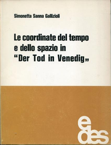 Le coordinate del tempo e dello spazio in 'Der Tod in Venedig' - copertina