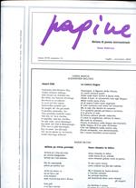 Pagine. Trimestrale di poesia internazione. Anno XVIII n. 56. Luglio novembre 2008