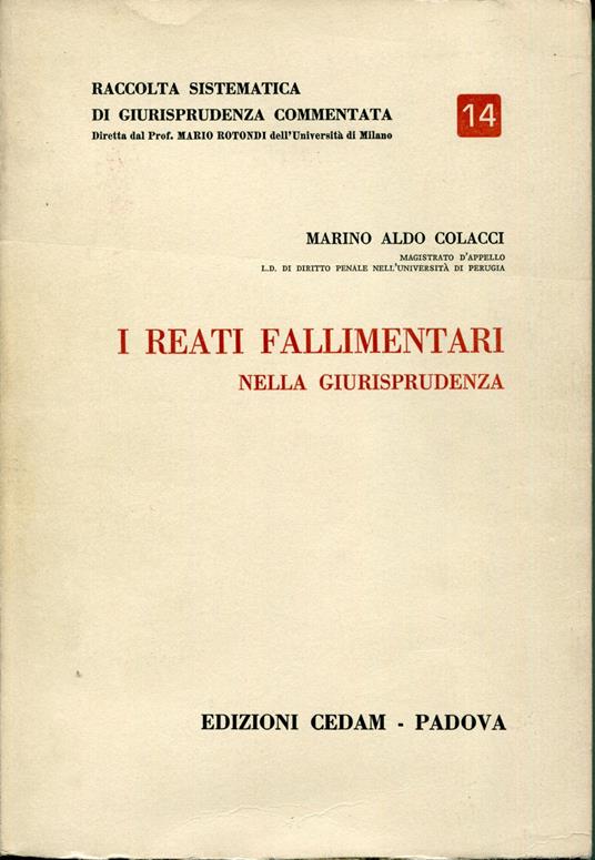 I reati fallimentari nella giurisprudenza - copertina