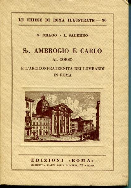 Ss. Ambrogio e Carlo al corso e l'arciconfraternita dei lombardi in Roma. Le chiese di Roma illustrate 96 - copertina