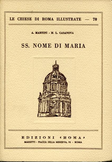 SS. Nome di Maria - copertina