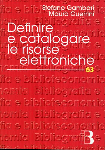 Definire e catalogare le risorse elettroniche - copertina