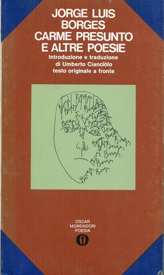 Carme presunto e altre poesie, introduzione e traduzione di Umberto Cianciolo - Jorge L. Borges - copertina