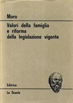 Valori della famiglia e riforma della legislazione vigente